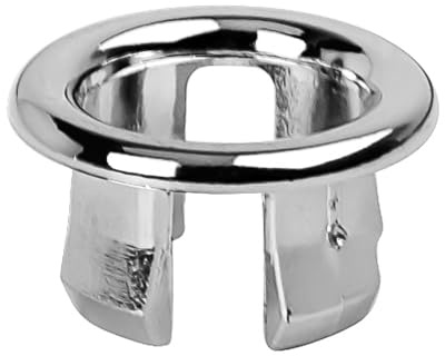 MOUMOUTEN Bathroom Wash Basin Sink Overflow Cover, Kitchen Sink Decoration Spare Hole Circular Sink Hole Brass Sink Overflow Ring Stable (Hollow Ring)