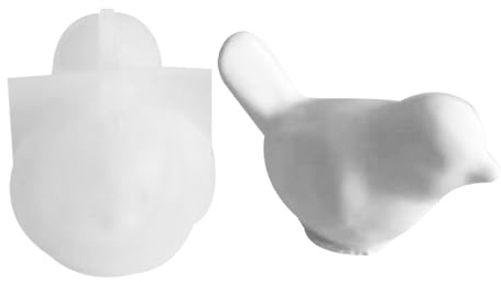 3D-Silikonform für Vögel, 2 Stück, simuliertes Vogelharz, niedliche Vogelform, Silikonform, Basteldekoration, Backform, Silikon für Zuhause, Büro, Desktop-Dekoration
