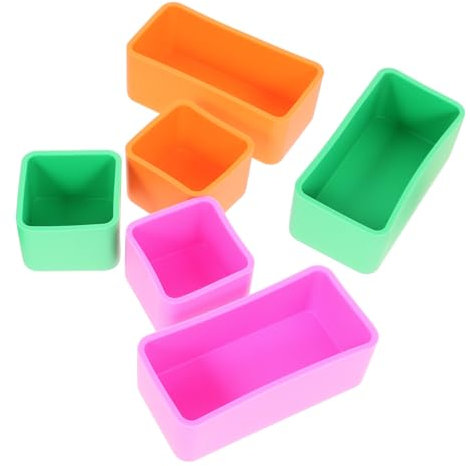 GALPADA 6pcs Silicone Dividers Meal Prep Boxes for Lunch Box Compact Meal Prep Containers