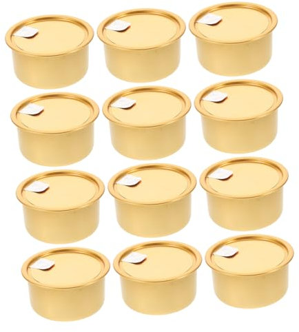 POPETPOP 12pcs Aluminum Cans for Cat Food Treats Snacks Versatile Storage Containers Tight Seal for Freshness Lightweight Portable for Home Travel