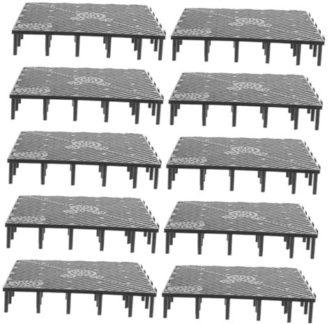TOYANDONA 10pcs Fish Tank Bottom Filter Plate Aquarium Crate Filter Tray for Aquarium Fish Tank Partition Net