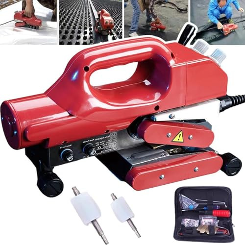 Geomembrane Welding Machine with Digital Display, Hot Wedge Welder for HDPE Film, Professional Climbing Welding Equipment for Construction and Waterproofing Projects