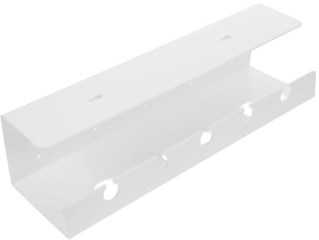 Gatuida Desk Cable Organizer Tray with Lockable Hidden Storage Box, Wire Management Drawer for Office and Home, White Concealed Cash and Cord Management Solution