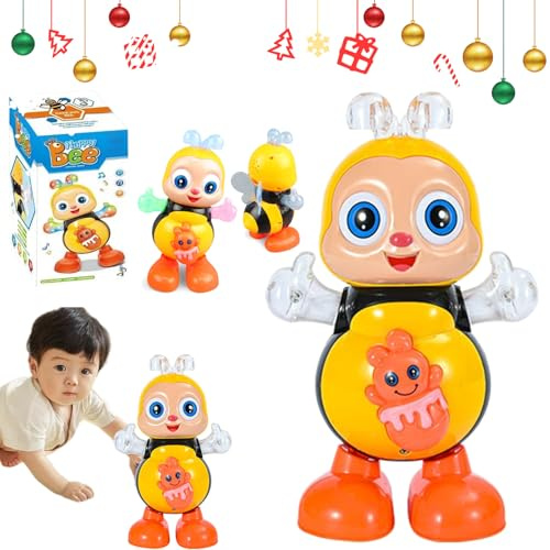 Genérico Abejita Chiquitita de Plim Juguete, Abejita Chiquitita, Abeja Bailarina Juguete con MúSica & Luces Led, úsica Regalos de Cumpleaños Navidad para Niños Pequeños(Sin batería)