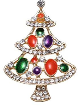 Generisch Stiefmütterchen Brosche Kleidung Urlaub Brosche Dekoration Weihnachtsbrosche Haarbrosche Für (D, 4.4x3.1cm)