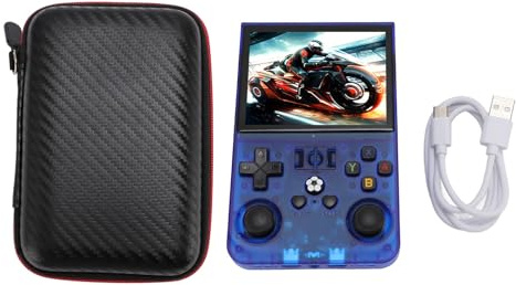 Console portatile per videogiochi R36PRO, console di gioco retrò con schermo IPS da 3,5 pollici (640x480), batteria da 4000 mAh, compatibile con oltre 60 emulatori e (128GB)