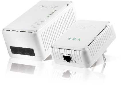 devolo 1411 - Pack de 2 adaptateurs CPL (dLAN 200 AV Wireless N Starter Kit) : 3 ports Fast Ethernet / Wifi