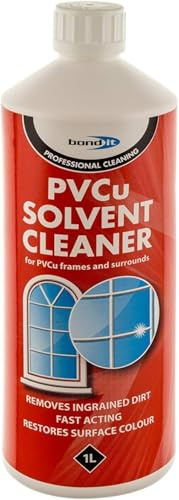 Bond-It Bond It Solvent cleaner (Bondit, Consumable) Fast acting solvent based cleaner for PVCu frames cladding and trims. Effectively removes ingrained dirt and restores surface colour without leaving residue. Should be used with care on wood grain PVC finishes.