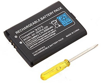 Batterie pour Nintendo 2 DS - New 2DS XL - 3DS - Manette Nintendo Switch Pro - 2000 mah 3,7 V + tournevis - CTR-003
