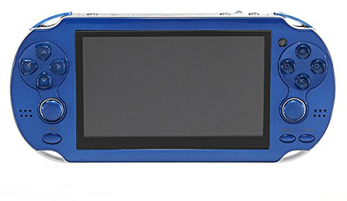 C-FUNN 4,3 Pouces Portable Console De Jeu Portatif Lecteur 300 Jeu Intégré dans La Caméra Vidéo - Bleu