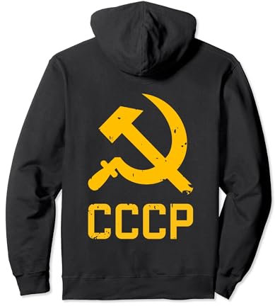 Hammer und Sichel UdSSR USSR Soviet Russia Sowjetunion CCCP Pullover Hoodie