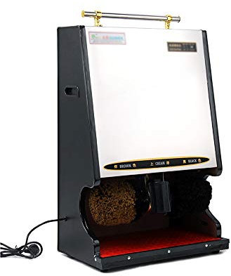 Cireuse à Chaussures Automatique, Cireuse à Chaussures Électrique Machine à Cirer les Chaussures Combinée Double Brosse Suitabsh Convient aux Familles Hôtel Banque Bureau, 6 Couleurs Disponibles Bros