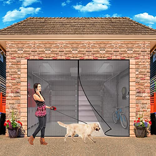 Magnetic Shower Door Seals for Glass Screens 270x250 cm for Anti Mosquito or Anti Pest Magnetic Soft Door, Easy to Install Without Drilling - Black H
