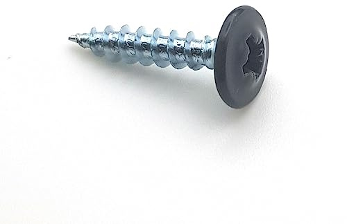 Vis bois pour parois arrière 4x20 mm RAL 7016 gris anthracite tête large Zn par 50