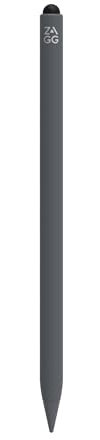ZAGG Pro Stylus 2 - Lápiz capacitivo de carga inalámbrica, con lápiz capacitivo de doble punta, compatible con iPad (gris)