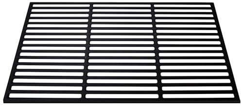 Herrselsam Grillrost Gusseisen,54 * 34 cm Emailliert Gussrost, Rechteck Gussrost Emailliert Grillgitter Grill, Zubehör für BBQ, Gasgrill, Holzkohlegrill und vieles, für Gasgrill, Holzkohlegrill