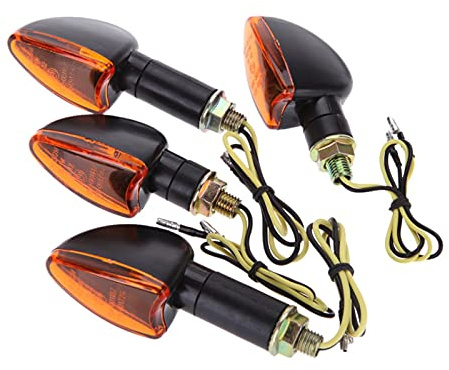 ZSXPBZL Blinker Motorrad,Motorrad Blinker Universal 12V Motorrad Blinker Signalanzeige licht vorne hinten blinkend halogen licht blinker flash bike lampe