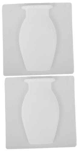 Yardwe 2 Piezas florero de Pared jarrón Colgante Adhesivo florero de Nevera jarrón Decorativo Jarrón de Pared macetas jarrón de Silicona decoración jarrón para Colgar en la Pared rústico