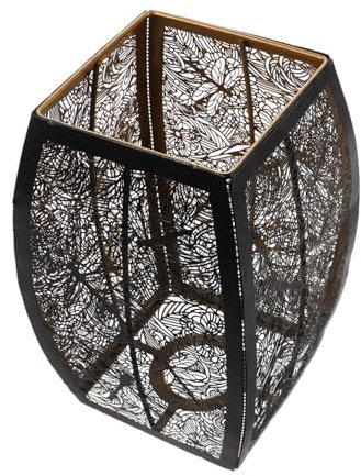 MOBUTOFU Carved Metal Lampshade Vintage Hollow Design for Table Lamp Iron Lampshade Intricate Pattern for Boho Industrial Home Decor