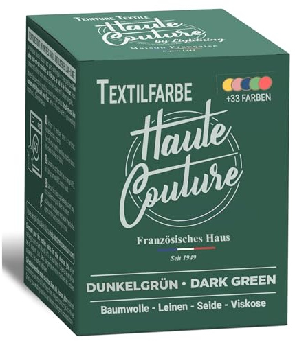 Haute Couture - Teinture Textile Tout-en-Un - Vert Foncé - 350g