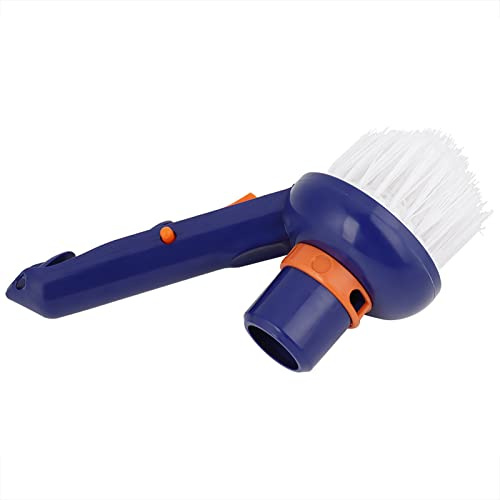 Poolbürste, Pool-Schrubberbürste mit Kompakter Nylon-Pool-Stufen-Vakuumbürste, Schwimmbad-Reinigungsbürsten, Eck-Vakuumbürste, Pool-Staubsaugerkopf für Pool, Spa,