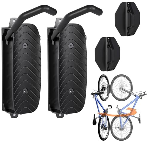 Hanured Schwenkbare Fahrrad Wandhalterung, Fahrradhalterung wand für die Garage, Fahrradständer für die Garage, für MTB & Rennrad