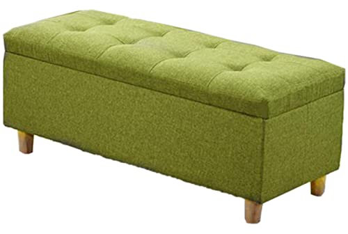 Sgabello pieghevole ottomano con coperchio rimovibile, ampio spazio di archiviazione, poggiapiedi multifunzionale per soggiorno, camera da letto, ingresso, 120 x 40 x 40 cm