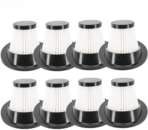 YUETTYY 1/8/10 PACK Washable Reusable Filters, Replacement HEPA Filters for VacLife VL188 VL189 Handheld Vacuum Cleaner Accessories Filter Element Accessories (8 Pack)