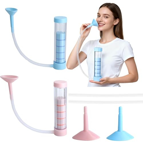 TMZELOA Atemtrainer Lungentrainer Set 2 Stück – Sichtbares Gewichtssystem mit 20g 60g 100g, Ein- & Ausatmungstraining zur Verbesserung der Lungenkapazität, Bauchtrainer für Zuhause, BPA-frei & tragbar