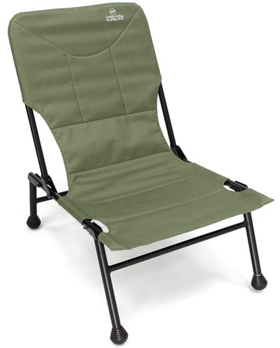 G8DS® Angelstuhl gepolstert bequem Karpfen Angeln sitzen Chair Leichter Angelstuhl 2,85 kg – Stabiler Campingstuhl Klappbar