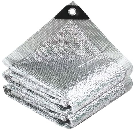 Red de protección Solar 99% Aluminio Plateado, Ideal for jardín, Plantas suculentas, y for Coche Red de Sombra Aluminio(3x3.0m)