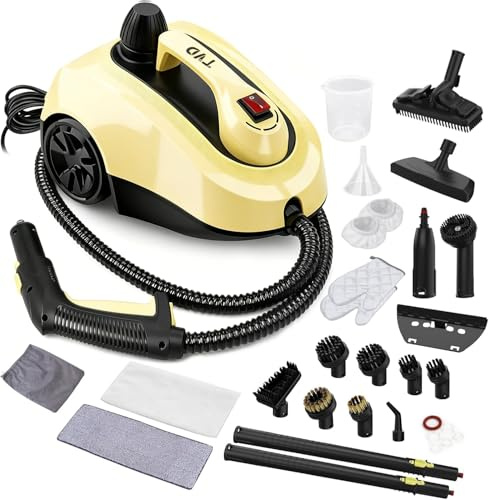 TVD Dampfreiniger, Polstermöbelreiniger, Dampfreiniger mit 5 m extra Langem Netzkabel für Bodendampfer, Ofen, Auto, Fliesen, Teppich, Polster, Sofa, Bettwanzen.