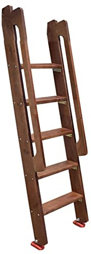 Scaletta per Letto, scaletta per Letto a Castello con Piedini, scalette per Letti a Castello per Caravan, Portata Massima 300 kg (Dimensioni: 5 gradini 150 cm)