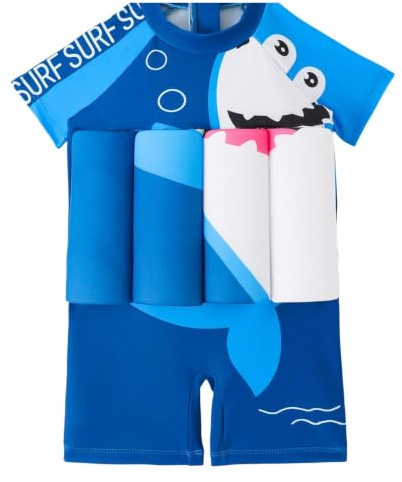 Bañador Flotante para Niños Ayuda De Flotabilidad Ajustable con Protección