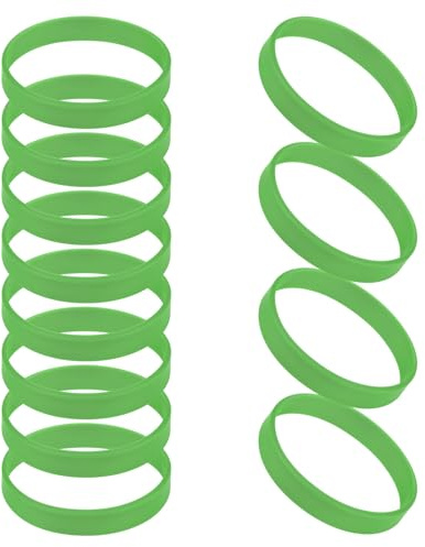 GOGO 12 st silikonarmband för barn, gummiarmband, skolfesttillbehör, 7 inches, Silikon