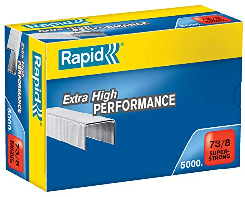Rapid 24890300 Heftklammern 73/8mm Super Strong, verzinkt, 5000 Stück