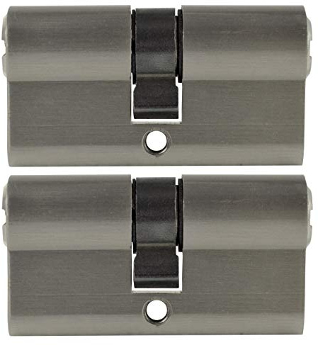 2x Zylinderschloss gleichschließend 60 mm PZ 30/30 inkl. 5 Schlüssel