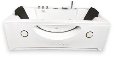 WHIRLPOOL SPA 180 x 90 cm BATHTUB Model HARMONY CORNER BATH with cromoterapy - New 2 people