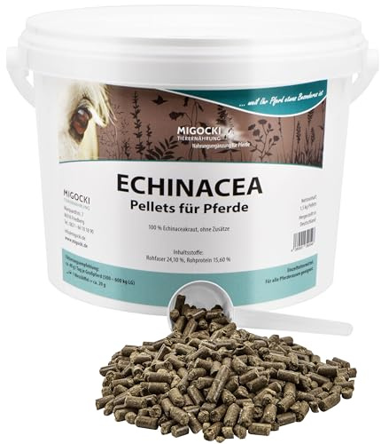 MIGOCKI ECHINACEA – 1,5 kg – für Pferde – Reine Kräuter ohne Zusatzstoffe - Pellets