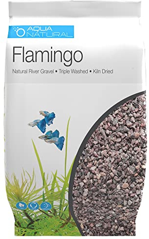 AquaNatural Flamingo Substrat de Gravier 4,5 kg pour Aquariums, vivariums et terrariums 4-6 mm