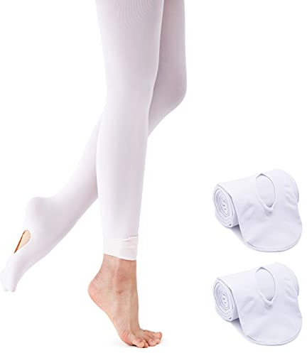 Monbessi Ballettstrumpfhose Mädchen 90D Strumpfhose Ballett Mädchen Ballett Strumpfhose Damen Tanzstrumpfhose für Kinder und Damen