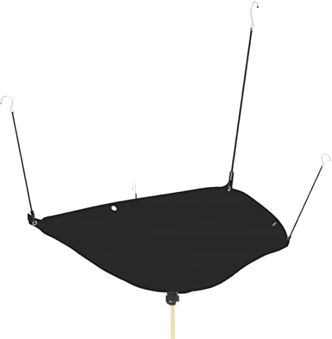 Tredre Lona de drenaje desviadora de fugas de techo, tela Oxford 420D resistente con manguera de drenaje de 10 pies, negro, 10 x 10 pies