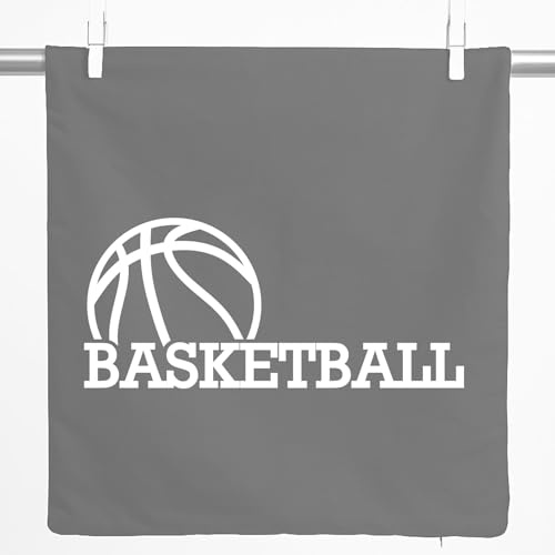 Huuraa Zierkissenbezug Basketball Ball Geschenk 40x40cm Steel Grey Baumwolle Basketball Dekoration