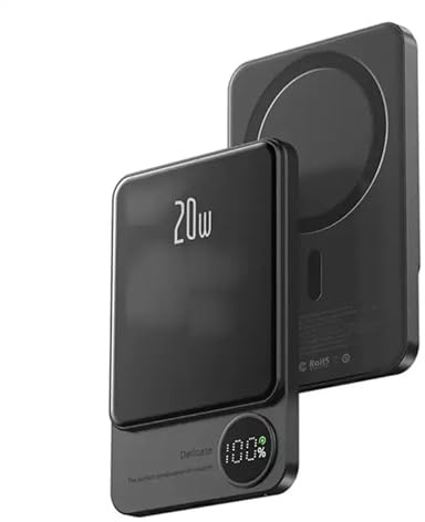 Wolobox Banque d'alimentation Batterie Externe | Batterie Externe Mobile | Chargement Rapide et sans Fil | sans Fil | Écran numérique | Prise magnétique et Ports Multiples | Type C et Charge Rapide