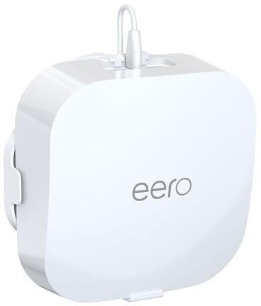 HomeMount Supporto a Parete per eero Pro 6/6e – Fissaggio Sicuro, Cavi Nascosti | Design Compatto, ABS Resistente | Non Interferisce con WiFi | Facile da Installare