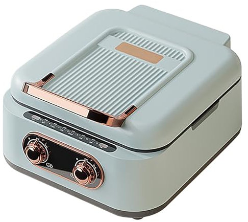 Padella Elettrica per Pancake, Padella Elettrica per Cottura al Forno, Padella Elettrica, Grande Capacità, per Barbecue, Bistecche, Panini(Blue)