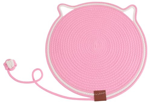 CAPASTEC Alfombra Rascador para Gatos con Bola Rosa 1pc Suelo