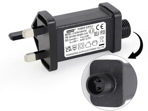 6V 3.6W String Lights Indoor-Outdoor Power Adapter for CZJUTAI JT-DC6V3.6W /1.35W-E3-IP20 Christmas Lighting [UB36]