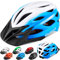 Gudook Erwachsene Fahrradhelm für Herren – Damen-Fahrradhelme – zertifizierter, Leichter Verstellbarer Fahrradhelm mit abnehmbarem Visier für Mountainbikes und Rennräder (Blau und Weiß, M)