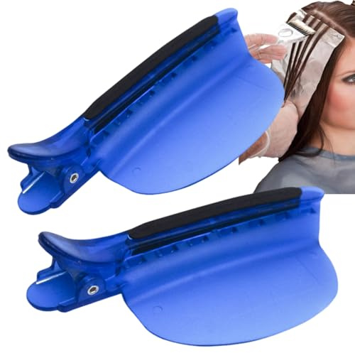 yakermur Clips de peinado para mechones, protección térmica, dos horquillas aislantes del calor para extensiones de pelucas, pinzas de separación